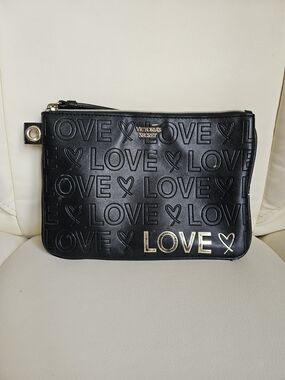 Victoria's Secret Black Makeup Pouch